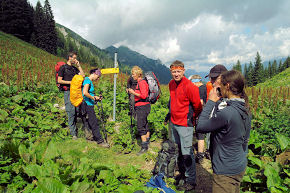 obr.8 - Na sedle Bäckenalmsattel (1536 m)