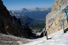 obr.5 - Monte Pelmo a Civetta z Forcella Staunies