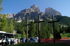 obr.1 - Tre croci na Passo Tre Croci